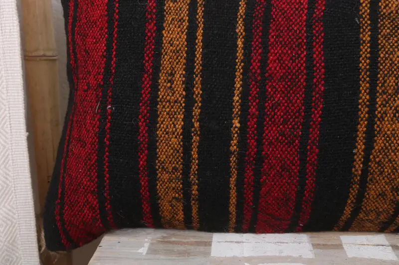 Kilim Pillow, Handmade Rug Seat Pillow, Natural Pillow Cover, Sofa Cushion Case, 12x36 Red Cushion, Kilim Pillow Cover, Gift Pillow, Cushion Case - 3