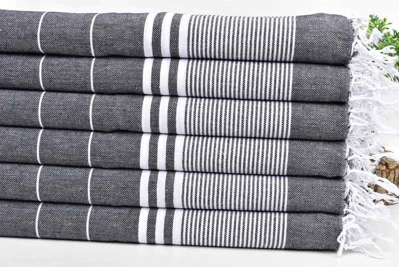 Family Gift, Bridesmaid Towel, Monogram Hand Towel, Boyfriend Gift, Wedding Gift, 40x24 Cotton Striped Towel, Custom Wedding Gifts, Wedding Favors - 3