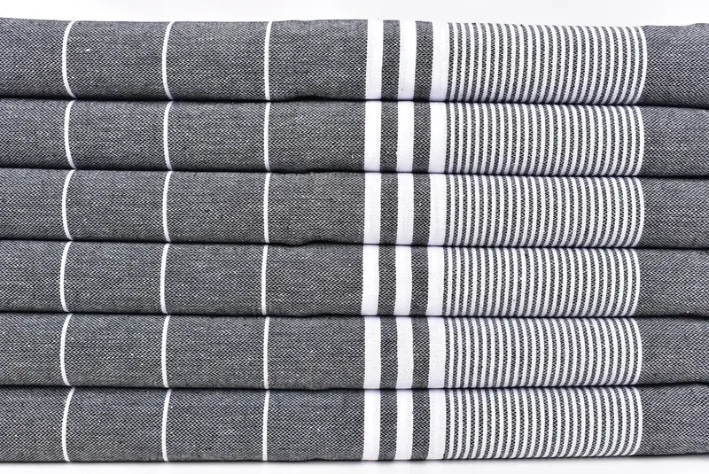 Family Gift, Bridesmaid Towel, Monogram Hand Towel, Boyfriend Gift, Wedding Gift, 40x24 Cotton Striped Towel, Custom Wedding Gifts, Wedding Favors - 2