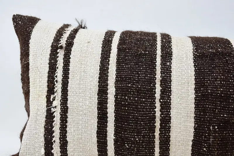 Art Deco Pillow, 12x48 White Pillow Case, Cushion Case, Turkish Pillow, Boho Pillow Sham Cover, Handmade Kilim Cushion, Retro Pillow Case - 2