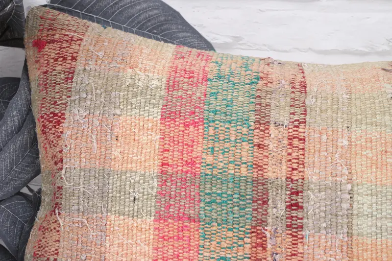 Couch Pillow, Cushion, Gift Pillow, 16x24 Beige Cushion Case, Kilim Cushion Sham, Home Decor Pillow, Office Chair Cushion Cover - 2