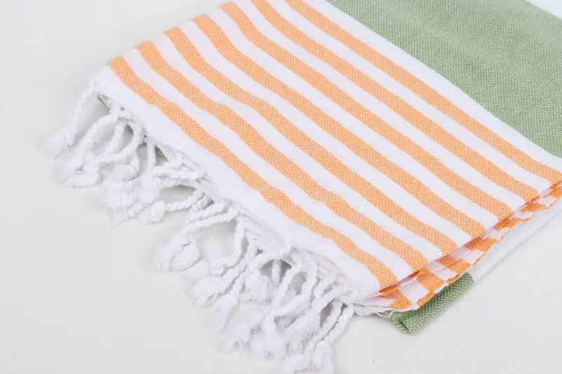 Turkish Towel Set, Personalized Beach Towel, 70x40 Cotton Striped Towel, Quick-Dry Beach Towel, House Warming Gift, Absorbent Turkish towel - 7