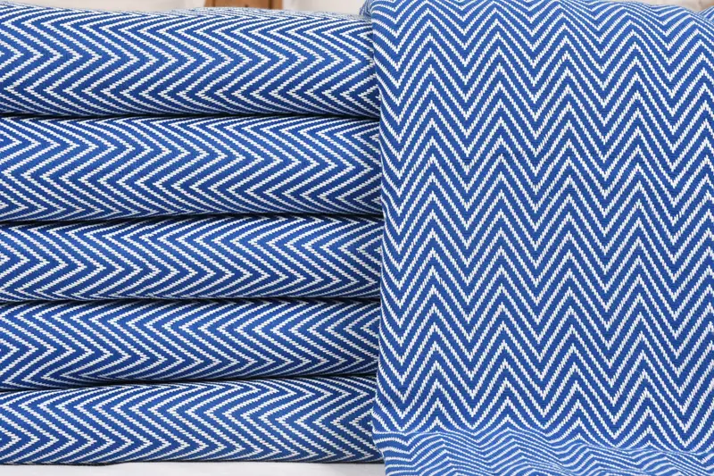 96x80 Cotton Chevron Towel, Woven Blanket, Maid Of Honor Gift, Wedding Favors, Wedding Gift Customized Blanket, Organic Throw, Turkish Blanket - 1