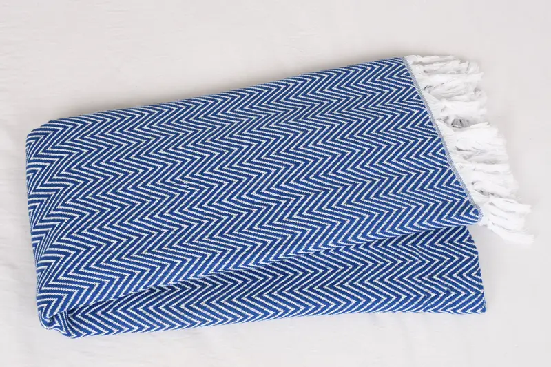96x80 Cotton Chevron Towel, Woven Blanket, Maid Of Honor Gift, Wedding Favors, Wedding Gift Customized Blanket, Organic Throw, Turkish Blanket - 5