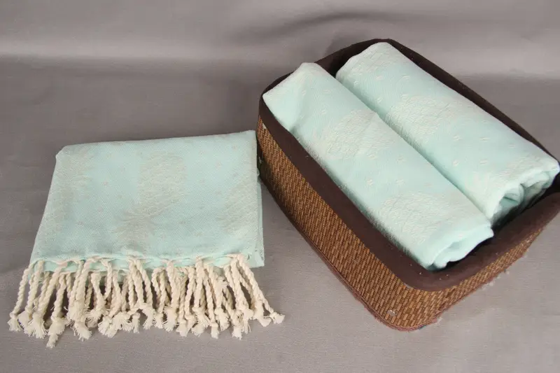 Summer Gift, Christmas Favors, Absorbent Turkish towel, 80x40 Cotton Pineapple Design Towel, Fouta towel, Personalized Towel Gift, Travel Towel - 6