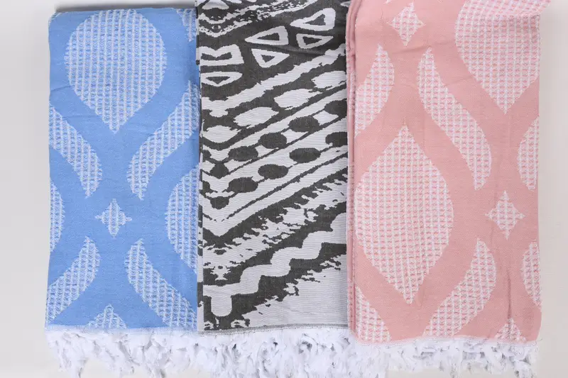 Beach Wedding Favor, Wedding Favors, Turkish Cotton Throw Blanket, Bedspread, 80x60 Cotton Set of 5 Towel, Gift For Best Friend, Bachelorette Gifts - 8