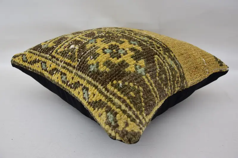 Sofa Pillow, Pillow Cover, 16x16 Beige Cushion Cover, Home Decor Pillow, Kilim Cushion Sham, Handmade Pillow, Turkish Kilim Pillow - 6