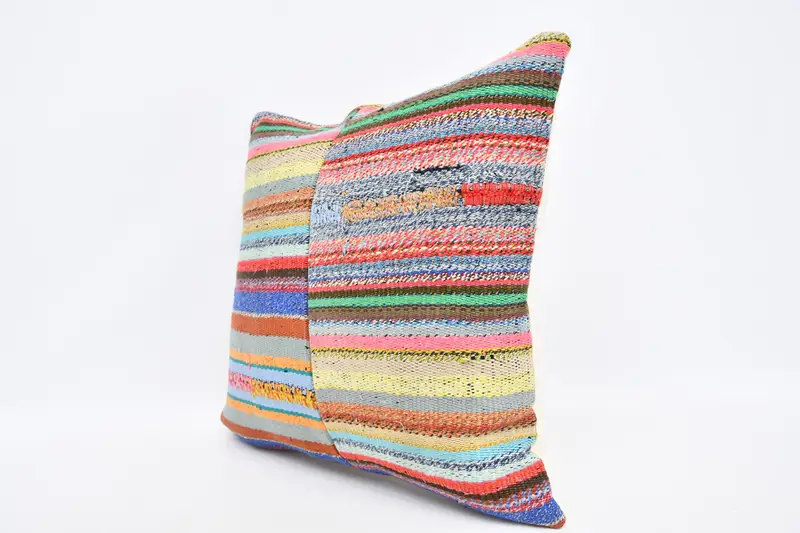 Home Decor Pillow, Boho Throw Cushion, Kilim Pillow, Boho Pillow Sham Cover, Cushion Case, Sofa Bolster Cushion Case, 20x20 Red Pillow - 4