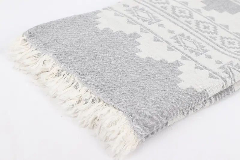 Handwoven Turkish bath towel, Handmade Gift, 70x36 Cotton Aztec Towel, Bachelor Party Favors, Gym Towel, Absorbent towel, Turkish beach towel - 8