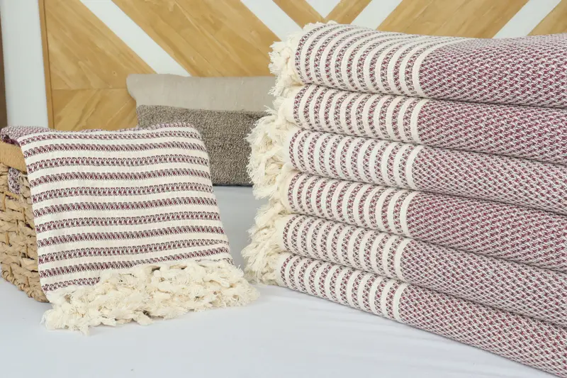 Bachelor Party Gifts, Wedding Hand Made Gift, Throw Blanket, Wedding Favors, Custom Shower Curtain, 90x70 Cotton Striped Towel, Bridal Shower Gift - 4