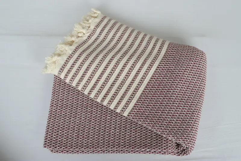 Bachelor Party Gifts, Wedding Hand Made Gift, Throw Blanket, Wedding Favors, Custom Shower Curtain, 90x70 Cotton Striped Towel, Bridal Shower Gift - 6