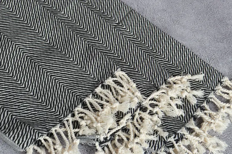 Gift For Mom, Wedding Gift, 40x20 Cotton Chevron Towel, Small Bath Towels, Personalized Kitchen Towel, Gift For The Home, Travel Towel, Gym Towel - 5