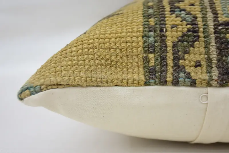 Pillow for Couch, Outdoor Patio Pillow Sham, Cushion Case, Kilim Cushion Sham, Authentic Pillow, 16x24 Brown Cushion Case, Pillow for Sofa - 6