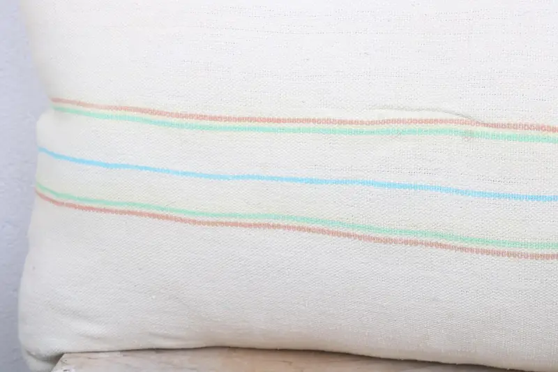 Cushion Cover, 16x36 White Pillow Sham, Ethnical Kilim Rug Pillow, Sustainable Pillow Case, Authentic Pillow Sham, Pillow for Sofa, Vintage Pillow - 3