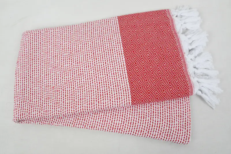 Gift For Mom, Thin and lightweight Turkish peshtemal, Home Decor Gifts, 70x40 Cotton Diamond Towel, Turkish Towel USA, Fouta towel, Organic Towel - 6