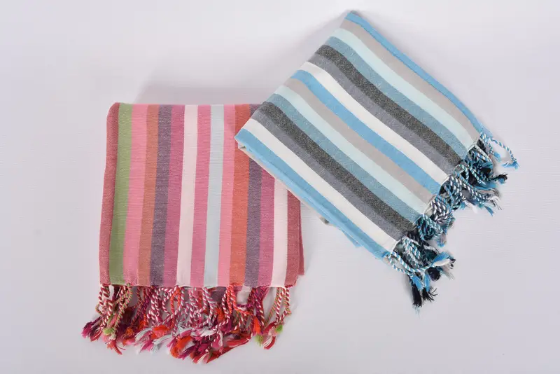Valentines Day Gift Idea, Monogram Turkish Towel, Bridesmaid Gift, Girls Weekend Getaways Gifts, Large Turkish Towel, 70x36 Cotton Striped Towel - 6