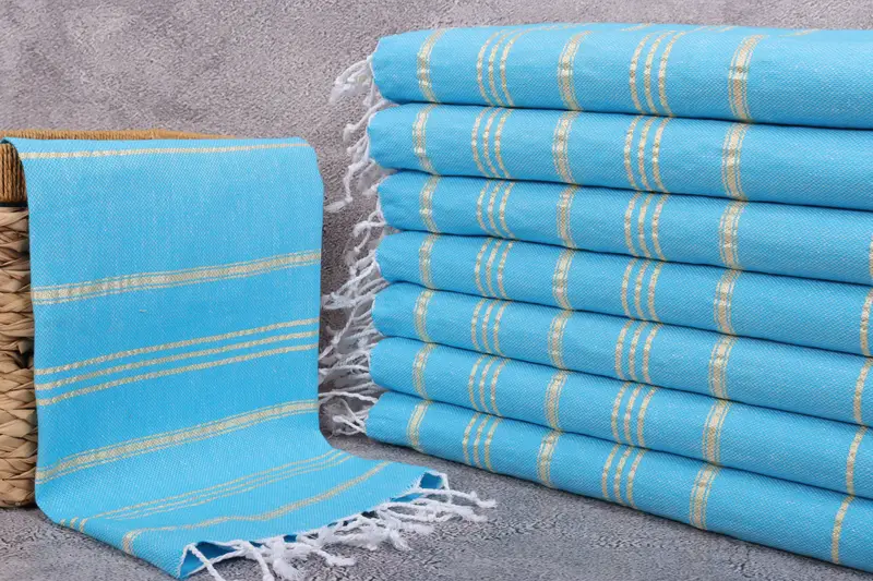 Wedding Gift, Bathroom Towels, Bridesmaid Gift, Personalized Gift, 40x24 Cotton Striped Towel, Christmas Favors, Organic Tea Towel, Spa Towel - 3