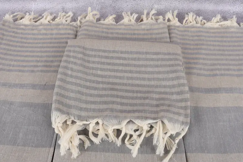 Monogram Turkish Towel, Absorbent Turkish towel, 70x40 Cotton Striped Towel, Anniversary Gift For Her, Kids Beach Towel, Personalized Gift - 4