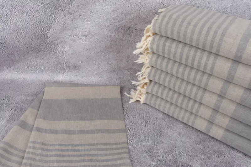 Monogram Turkish Towel, Absorbent Turkish towel, 70x40 Cotton Striped Towel, Anniversary Gift For Her, Kids Beach Towel, Personalized Gift - 2