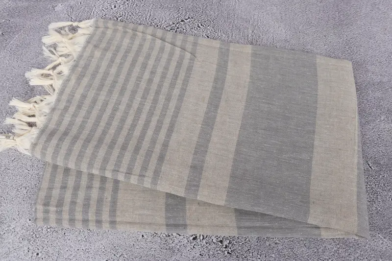 Monogram Turkish Towel, Absorbent Turkish towel, 70x40 Cotton Striped Towel, Anniversary Gift For Her, Kids Beach Towel, Personalized Gift - 6
