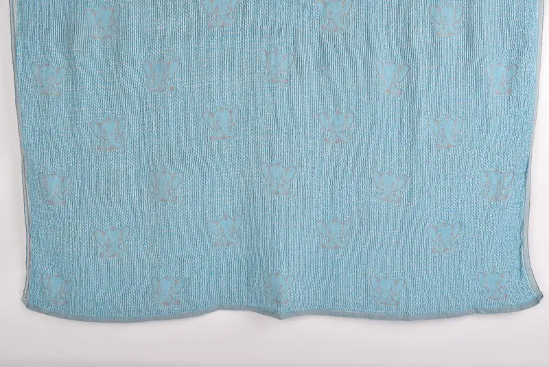 Monogram Blanket, Decorative Bedspread, King Size Bedspread, 50x48 Cotton Elephant Design Towel, Boho Throw Blankets, Custom Wedding Gifts - 1
