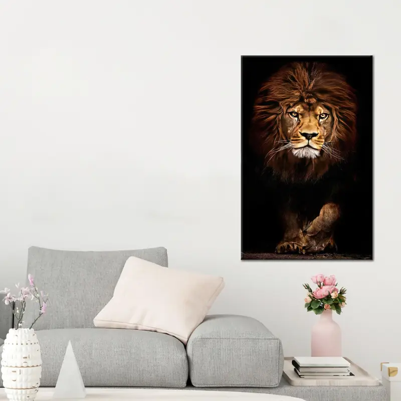 Modern Wildlife Canvas: Wild Animal Art for Your Man Cave