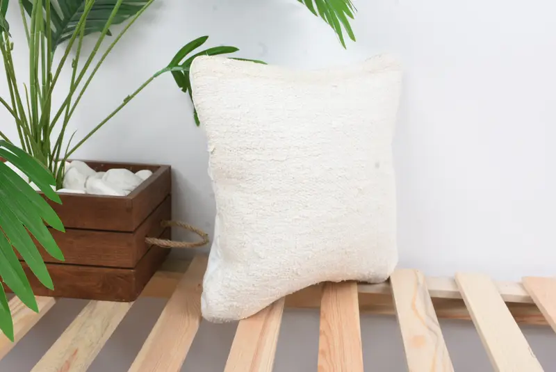 Pillow for Couch, 12x12 White Cushion, Turkish Rugs Pillow, Cushion, Nautical Throw Pillow Sham, Antique Pillows, Vintage Pillow - 4