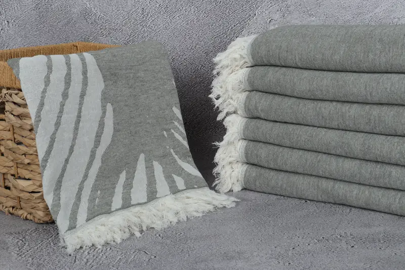 70x40 Cotton Floral Design Towel, Boyfriend Christmas Gift, Organic Turkish towel, Bachelor Towel, Gift For Her, Personalized Towel, Towel With Name - 4