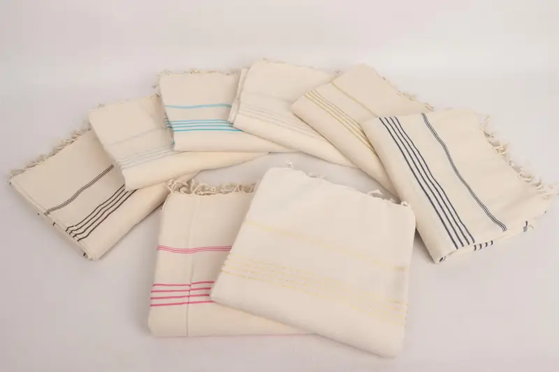 Customized Towels, Absorbent Turkish towel, Bachelorette Party Gifts Bridesmaids, Beach Towel Bulk, 70x40 Linen Striped Towel, Personalized Gift - 3