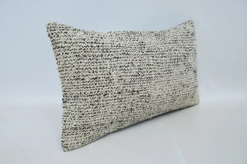 Turkish Corner Cushion, Throw Kilim Pillow, Pillow for Couch, Christmas Cushion Case, 12x20 Brown Pillow Cover, Cushion, Vintage Kilim Throw Pillow - 3