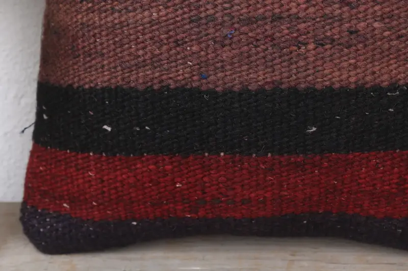 Morroccon Kilim Cushion Pillow Cover, Vintage Throw Pillow, Gift Pillow, Cushion, 12x12 Red Pillow Cover, Pillow for Sofa, Boho Pillow Sham Cover - 3