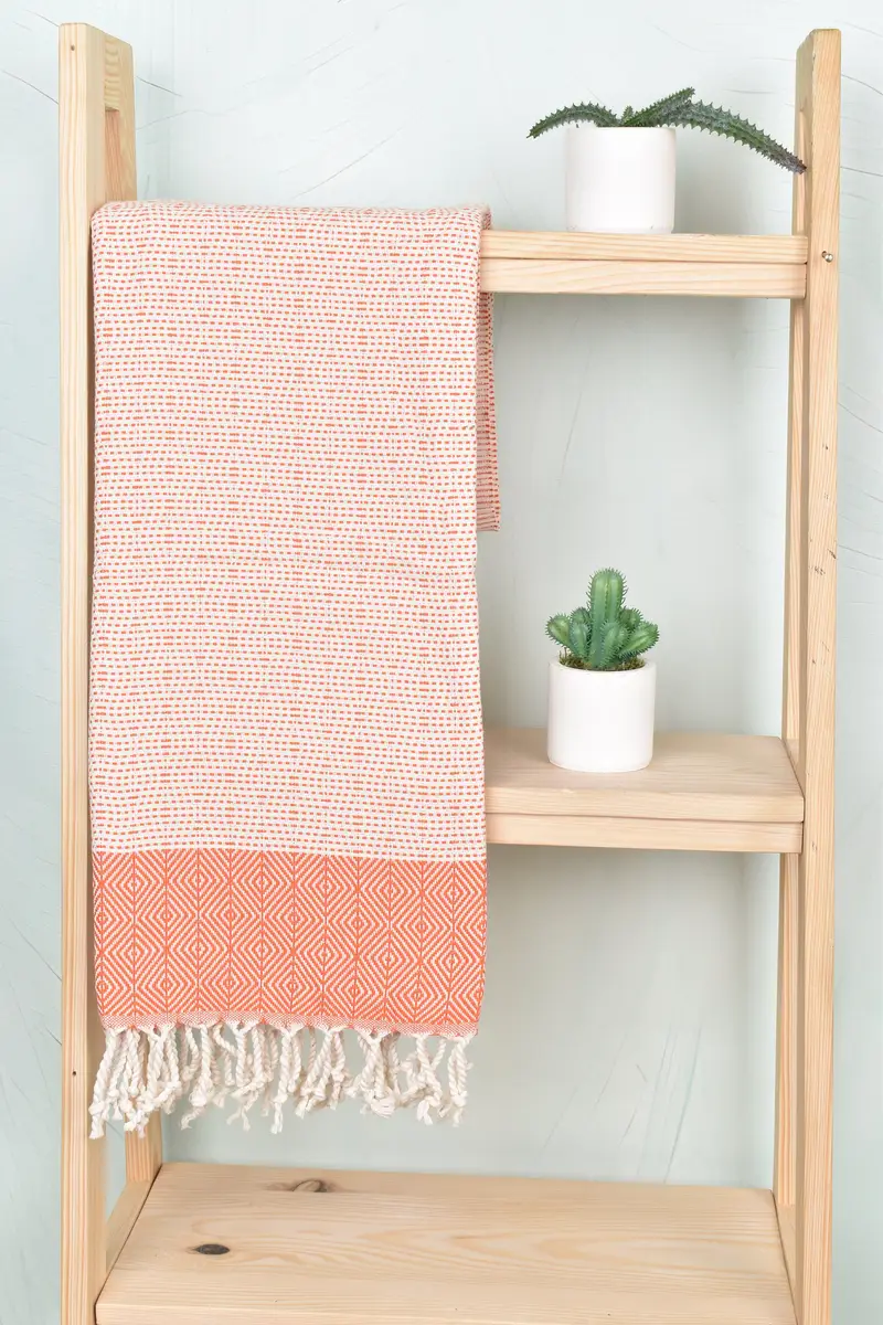 Guest Towel, Turkish Bath Towel USA, Housewarming Gift, Christmas Favors, Custom Wedding Gift, 70x40 Cotton Diamond Towel, Organic Turkish towel - 8