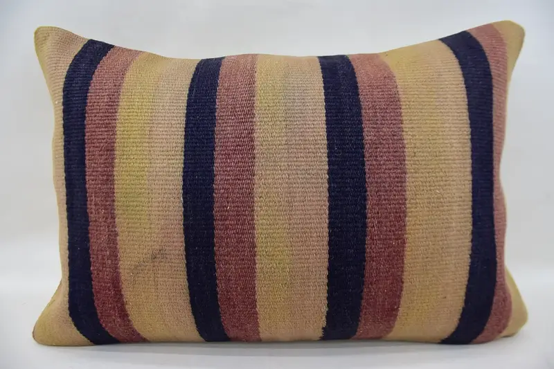 Cushion, 16x24 Beige Pillow, Interior Designer Pillow, Vintage Kilim Throw Pillow, Vintage Throw Pillow, Boho Pillow - 4