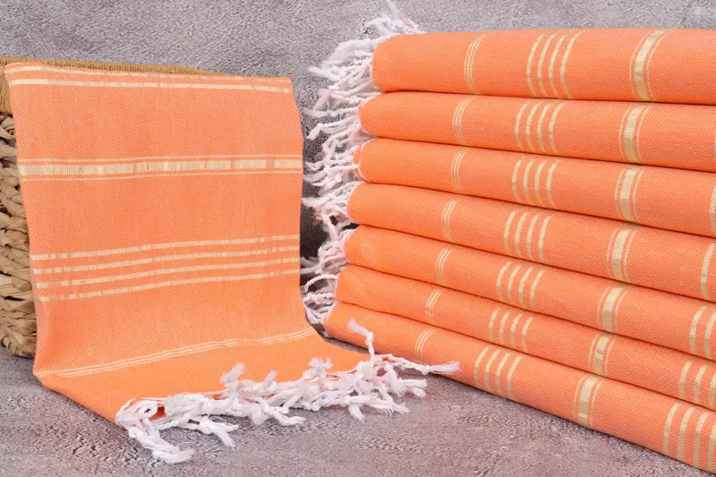Hammam Towel USA, Bridesmaid Proposal Gift, Monogram Towels, Wedding Gift, 70x40 Cotton Striped Towel, Bachelorette Party Favors, Bridesmaid Gifts - 3