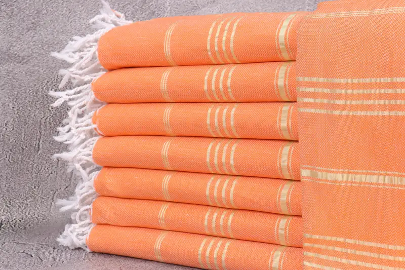 Hammam Towel USA, Bridesmaid Proposal Gift, Monogram Towels, Wedding Gift, 70x40 Cotton Striped Towel, Bachelorette Party Favors, Bridesmaid Gifts - 1