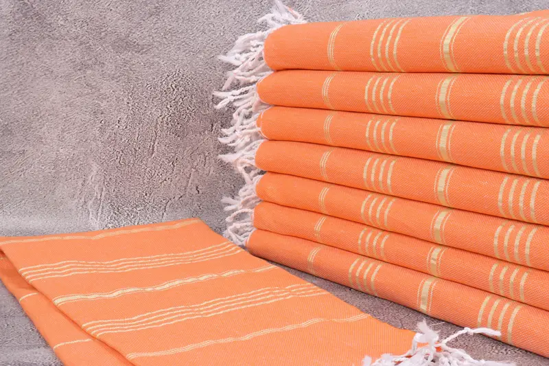 Hammam Towel USA, Bridesmaid Proposal Gift, Monogram Towels, Wedding Gift, 70x40 Cotton Striped Towel, Bachelorette Party Favors, Bridesmaid Gifts - 2
