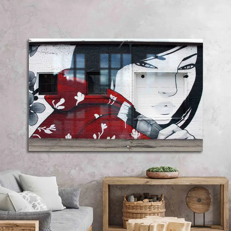 エレガントなプリント ガラス: 抽象的な女性のストリート デザイン