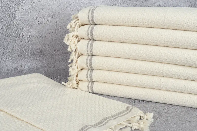 Turkish Hand Towel, Personalized Gift, Embroidery Towels, 38x18 Cotton Striped Towel, Gift For Her, Girl Trip Party Favor, Turkish Towel Hand Towel - 2