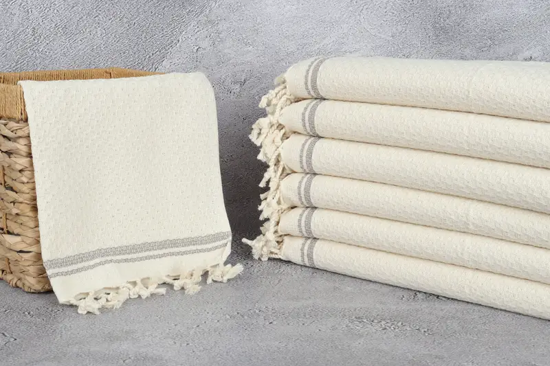 Turkish Hand Towel, Personalized Gift, Embroidery Towels, 38x18 Cotton Striped Towel, Gift For Her, Girl Trip Party Favor, Turkish Towel Hand Towel - 3