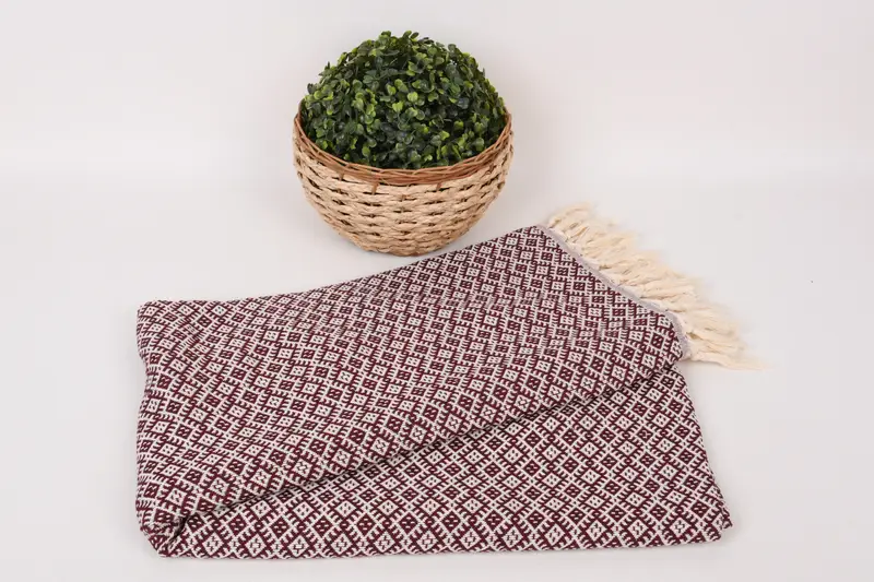 Handwoven Turkish Towel, Lightweight towel, Wedding Gift, Large Beach Towel Personalized, Summer Gift, 70x40 Cotton Diamond Towel, Bride Gift - 4