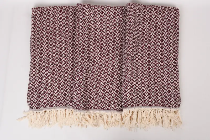 Handwoven Turkish Towel, Lightweight towel, Wedding Gift, Large Beach Towel Personalized, Summer Gift, 70x40 Cotton Diamond Towel, Bride Gift - 7