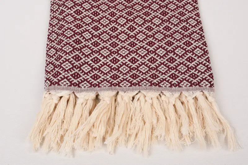 Handwoven Turkish Towel, Lightweight towel, Wedding Gift, Large Beach Towel Personalized, Summer Gift, 70x40 Cotton Diamond Towel, Bride Gift - 3