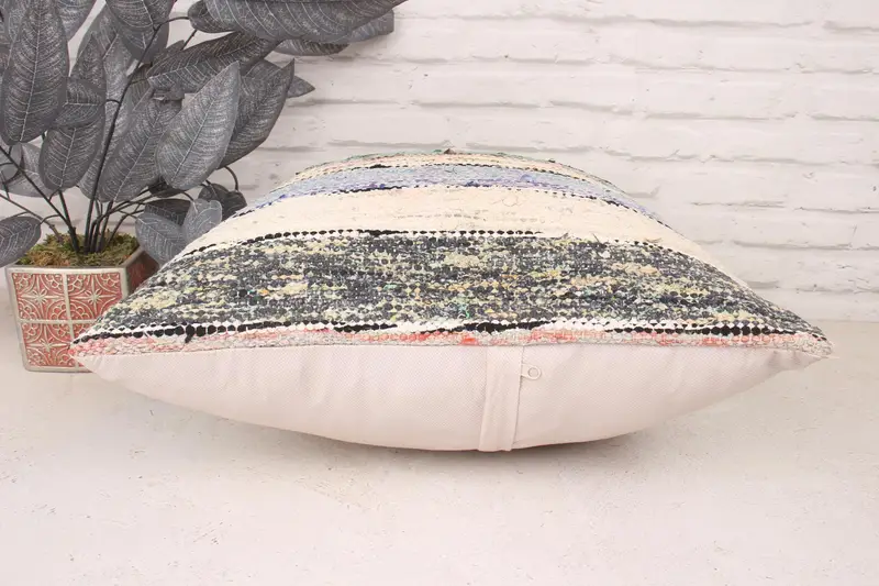 Couch Pillow, Antique Pillows, 20x20 Green Pillow, Handmade Kilim Cushion, Garden Cushion Cover, Throw Kilim Pillow, Pillow - 5