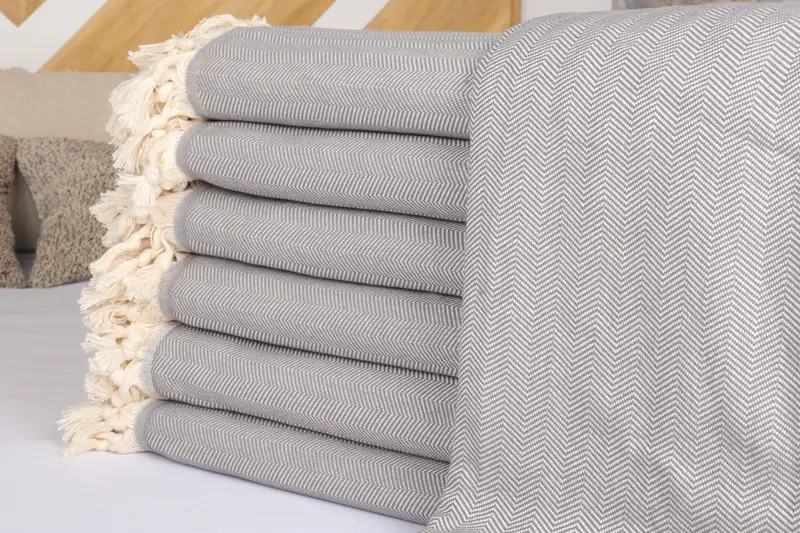 Bridesmaid Gifts, Tablecloth, Best Friend Wedding Gift, Home Decor Blankets, Halloween Blanket, Decorative Blanket, 100x80 Cotton Herringbone Towel - 2