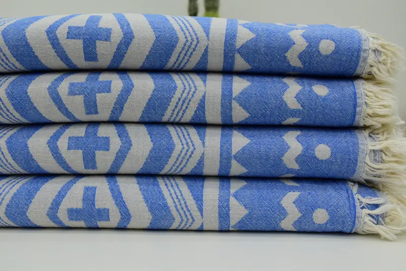 Turkish Towel USA, Lightweight Turkish towel, Peshtemal Towel, Bridal Shower Favors, Mother Of The Groom Gift, 70x36 Cotton Plus Design Towel - 2