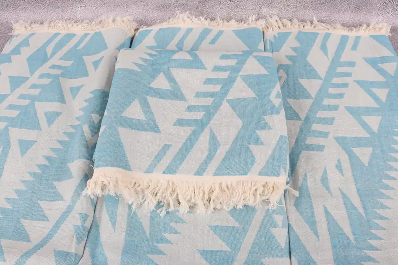 Wedding Day Gift For Bride, Monogram Turkish Towel, Bachelor Bachelorette Party Favors, Spa Towel, Turkish hand towel, 76x40 Cotton Geometric Towel - 5
