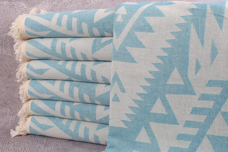 Wedding Day Gift For Bride, Monogram Turkish Towel, Bachelor Bachelorette Party Favors, Spa Towel, Turkish hand towel, 76x40 Cotton Geometric Towel - 2