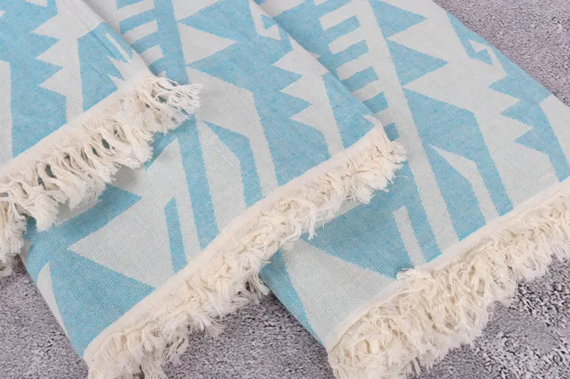 Wedding Day Gift For Bride, Monogram Turkish Towel, Bachelor Bachelorette Party Favors, Spa Towel, Turkish hand towel, 76x40 Cotton Geometric Towel - 6