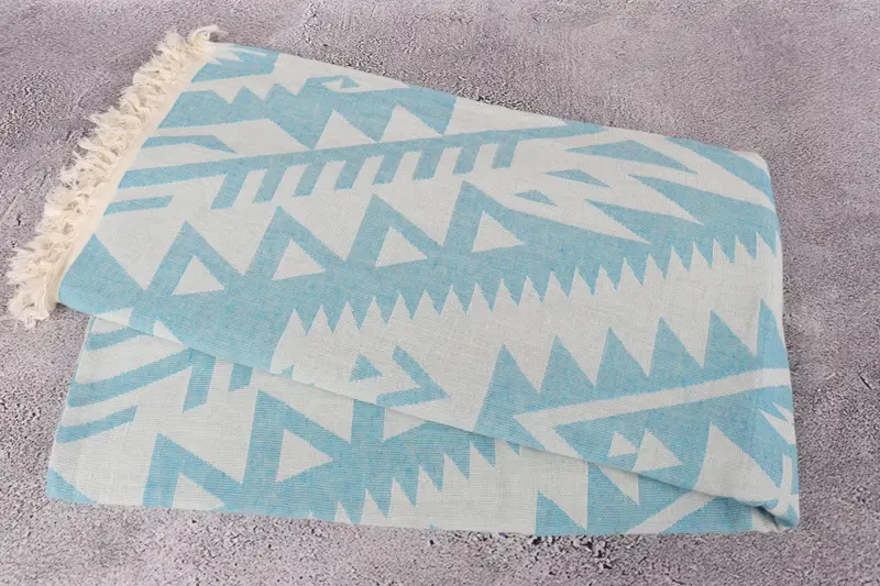 Wedding Day Gift For Bride, Monogram Turkish Towel, Bachelor Bachelorette Party Favors, Spa Towel, Turkish hand towel, 76x40 Cotton Geometric Towel - 7