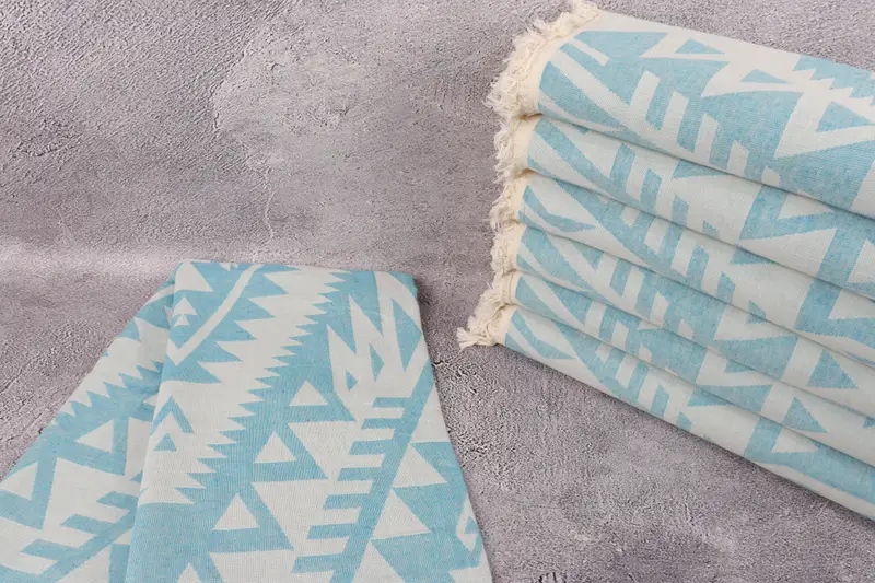 Wedding Day Gift For Bride, Monogram Turkish Towel, Bachelor Bachelorette Party Favors, Spa Towel, Turkish hand towel, 76x40 Cotton Geometric Towel - 3